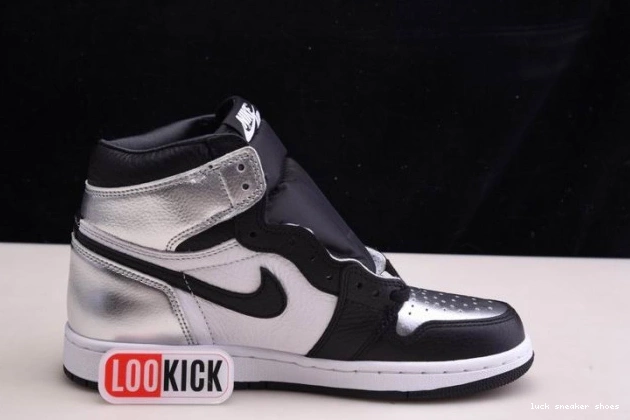Reps LUCY CD0461-001 JORDAN HIGH WMNS AIR 1 TOE SILVER OG 0713
